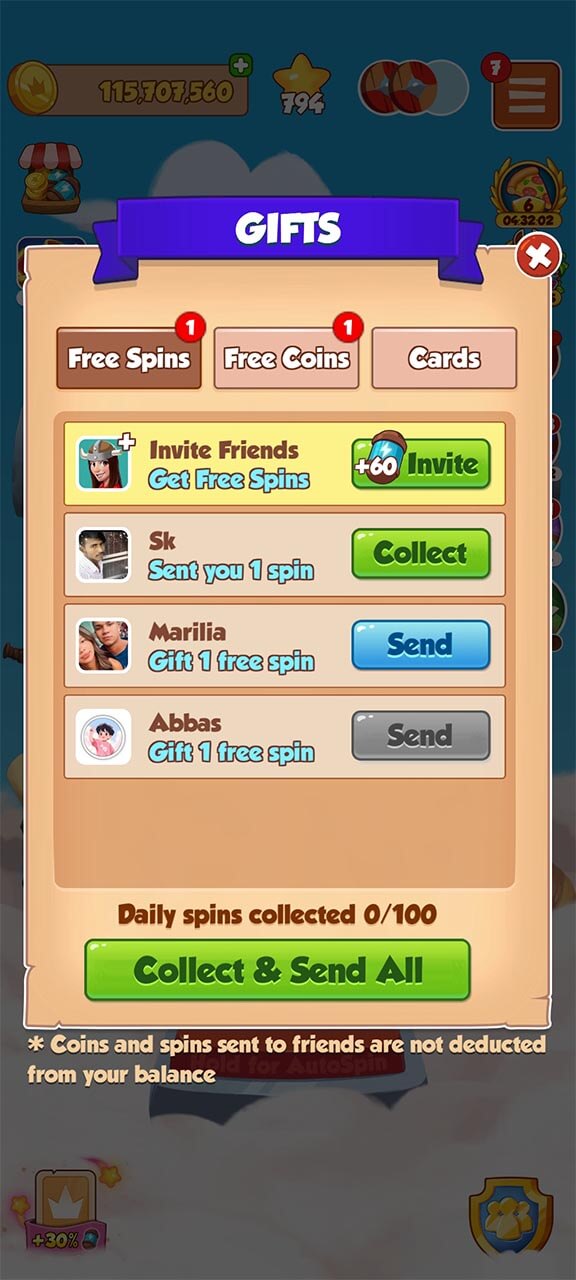 Collect and Send Gifts